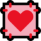 Heart Decoration emoji on Microsoft
